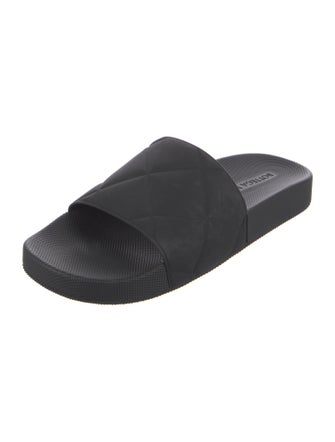 Bottega Veneta Intrecciato Weave Rubber Slides