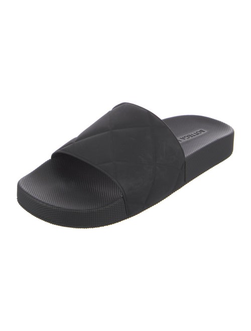 Bottega Veneta Intrecciato Weave Rubber Slides