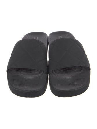 Bottega Veneta Intrecciato Weave Rubber Slides