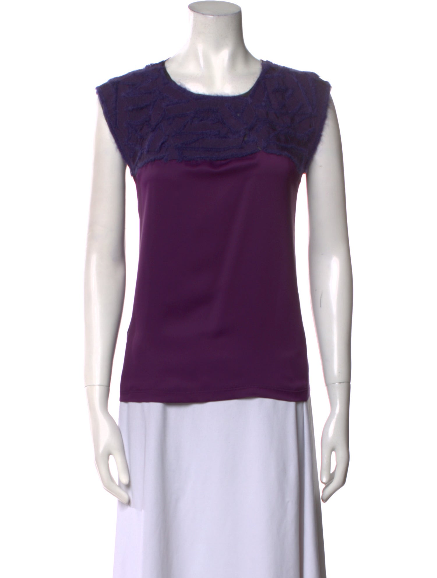 Bottega Veneta Bateau Neckline Sleeveless Top
