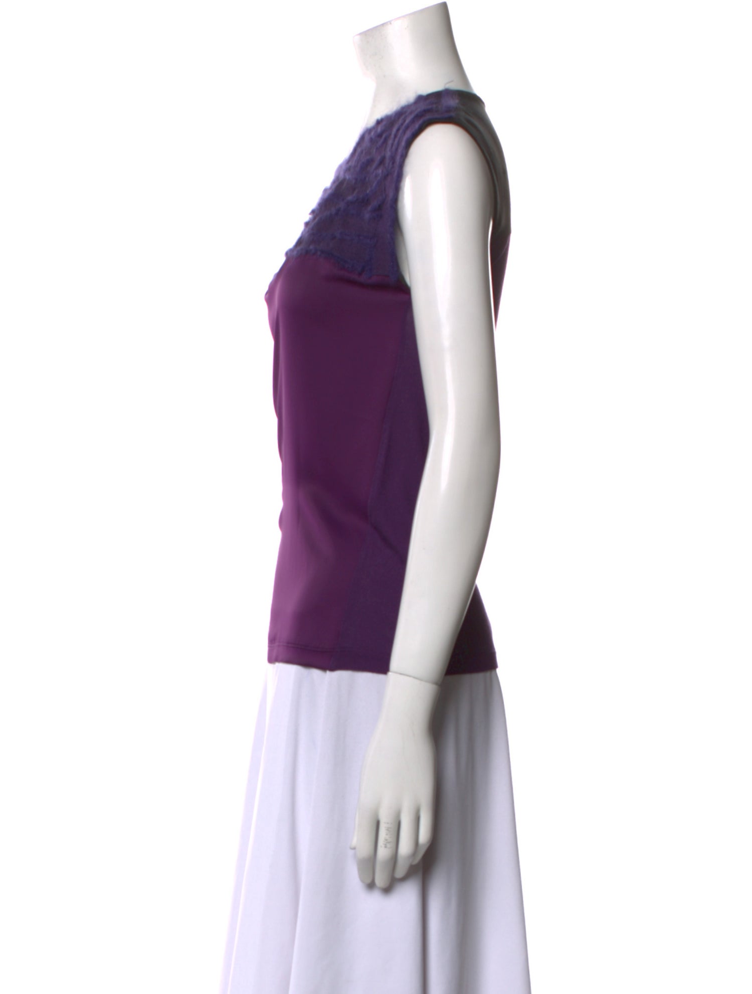Bottega Veneta Bateau Neckline Sleeveless Top