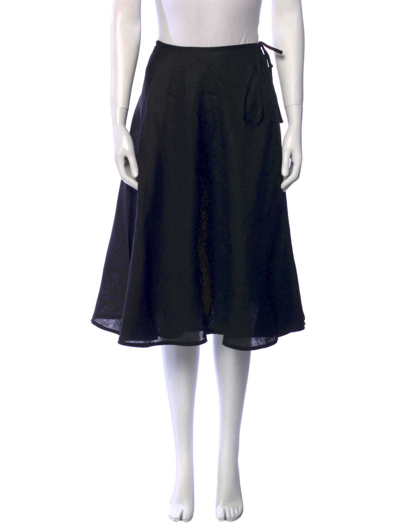 Bottega Veneta Linen Knee-Length Skirt