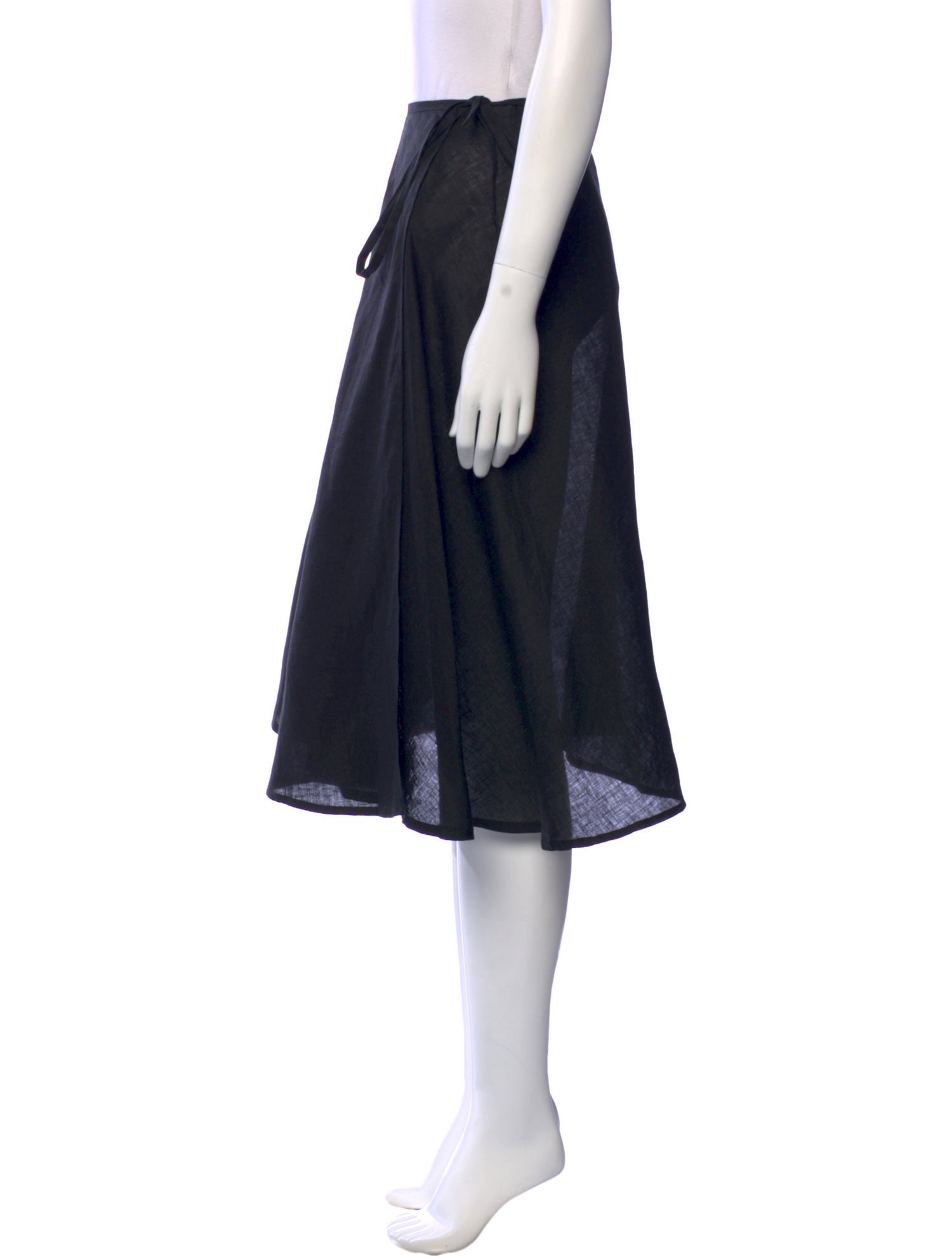 Bottega Veneta Linen Knee-Length Skirt