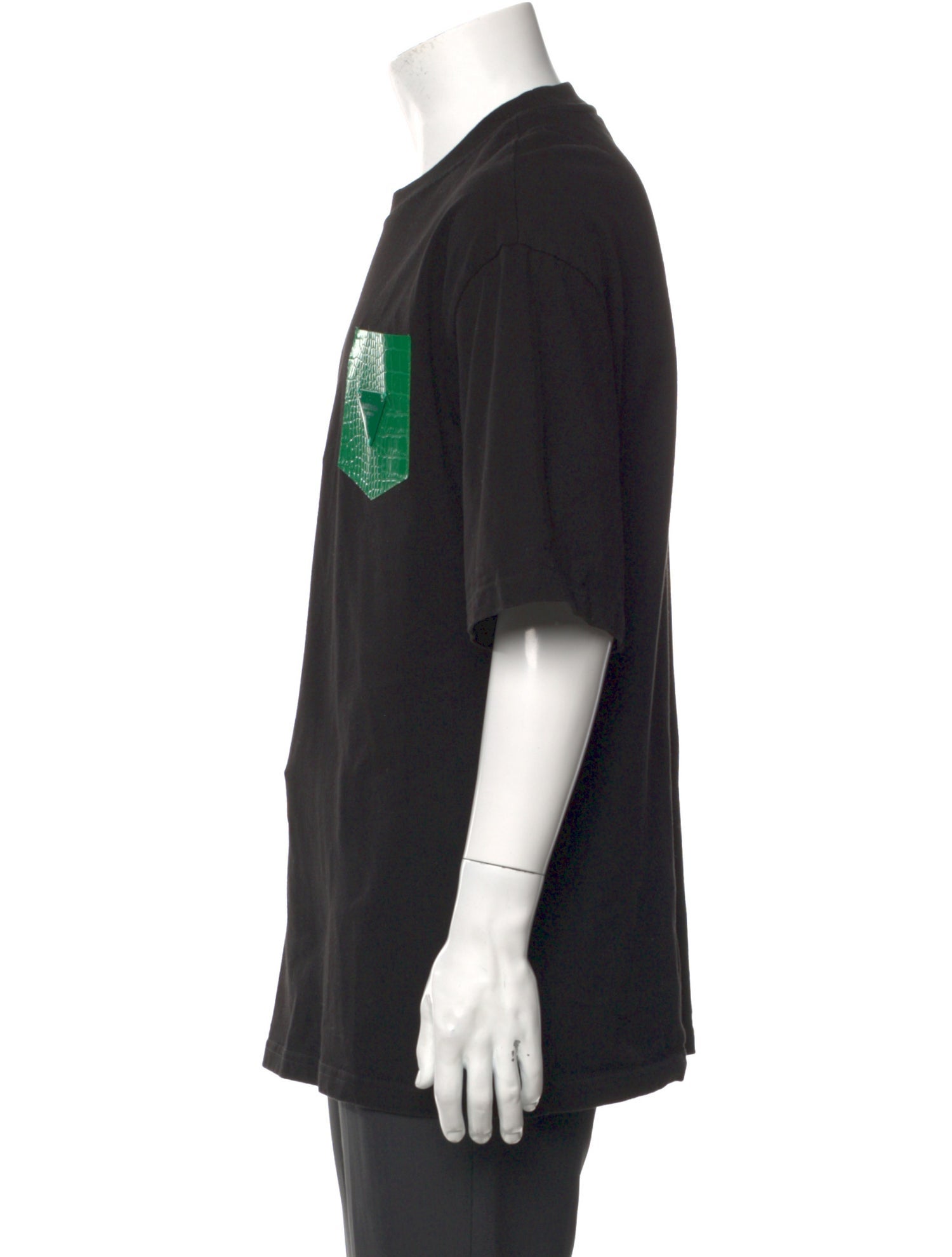 Bottega Veneta Colorblock Pattern Crew Neck T-Shirt