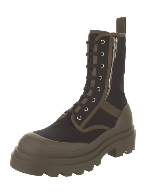 Bottega Veneta Canvas Combat Boots