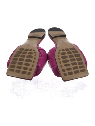 Bottega Veneta Intrecciato Weave Leather Slides