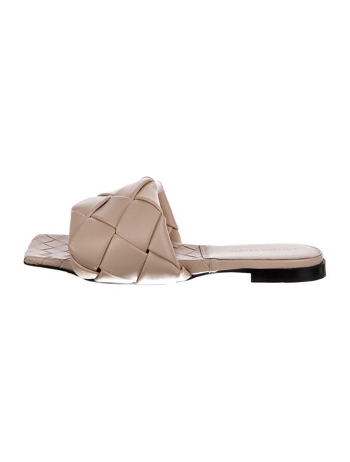 Bottega Veneta Intrecciato Weave Leather Slides