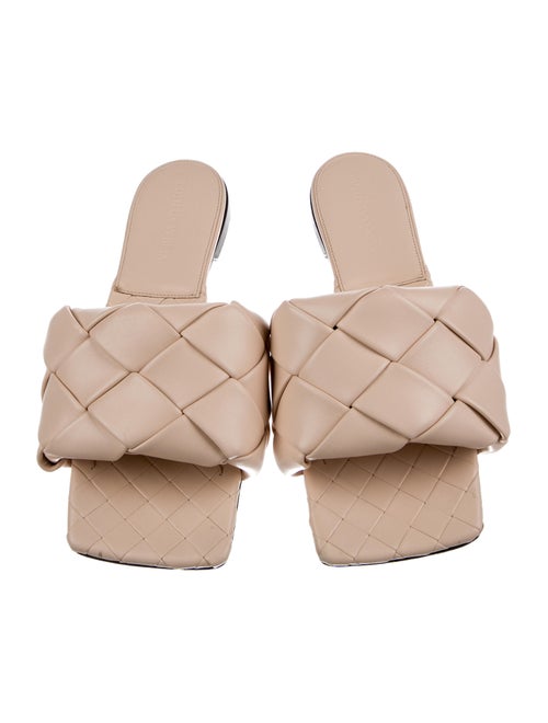 Bottega Veneta Intrecciato Weave Leather Slides