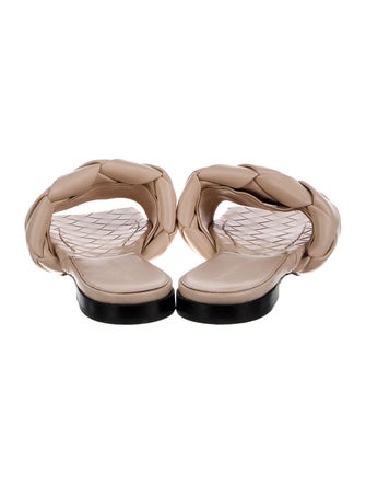 Bottega Veneta Intrecciato Weave Leather Slides