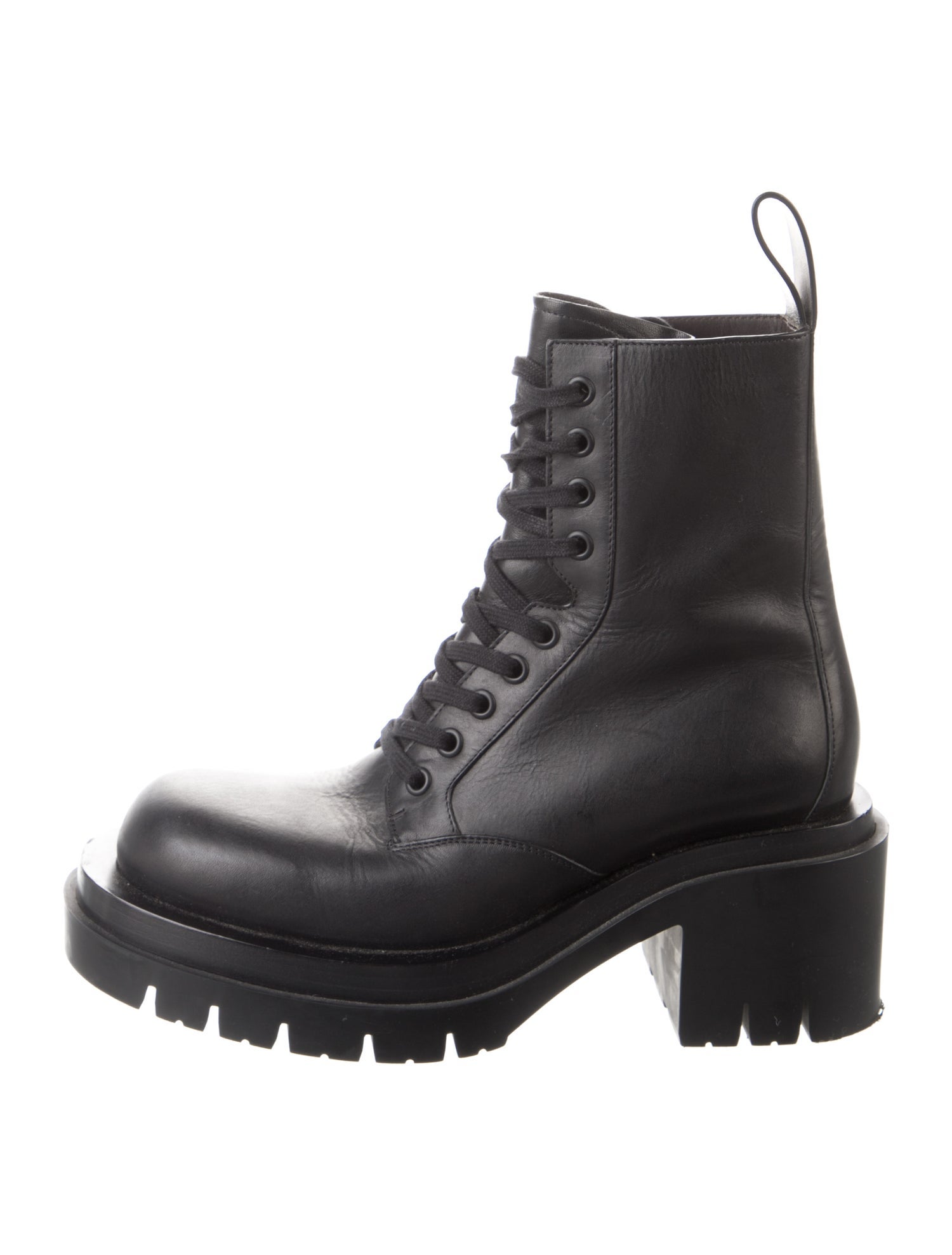 Bottega Veneta Leather Combat Boots