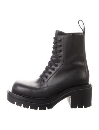 Bottega Veneta Leather Combat Boots