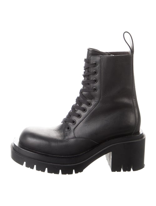 Bottega Veneta Leather Combat Boots