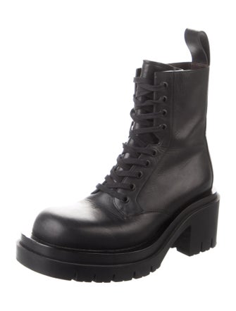 Bottega Veneta Leather Combat Boots