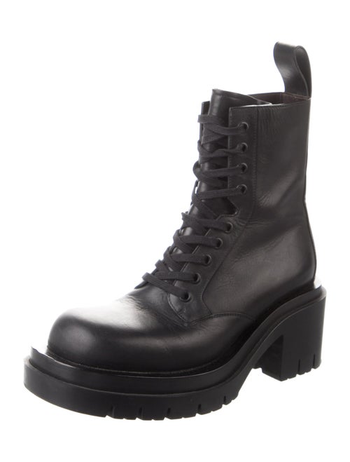 Bottega Veneta Leather Combat Boots