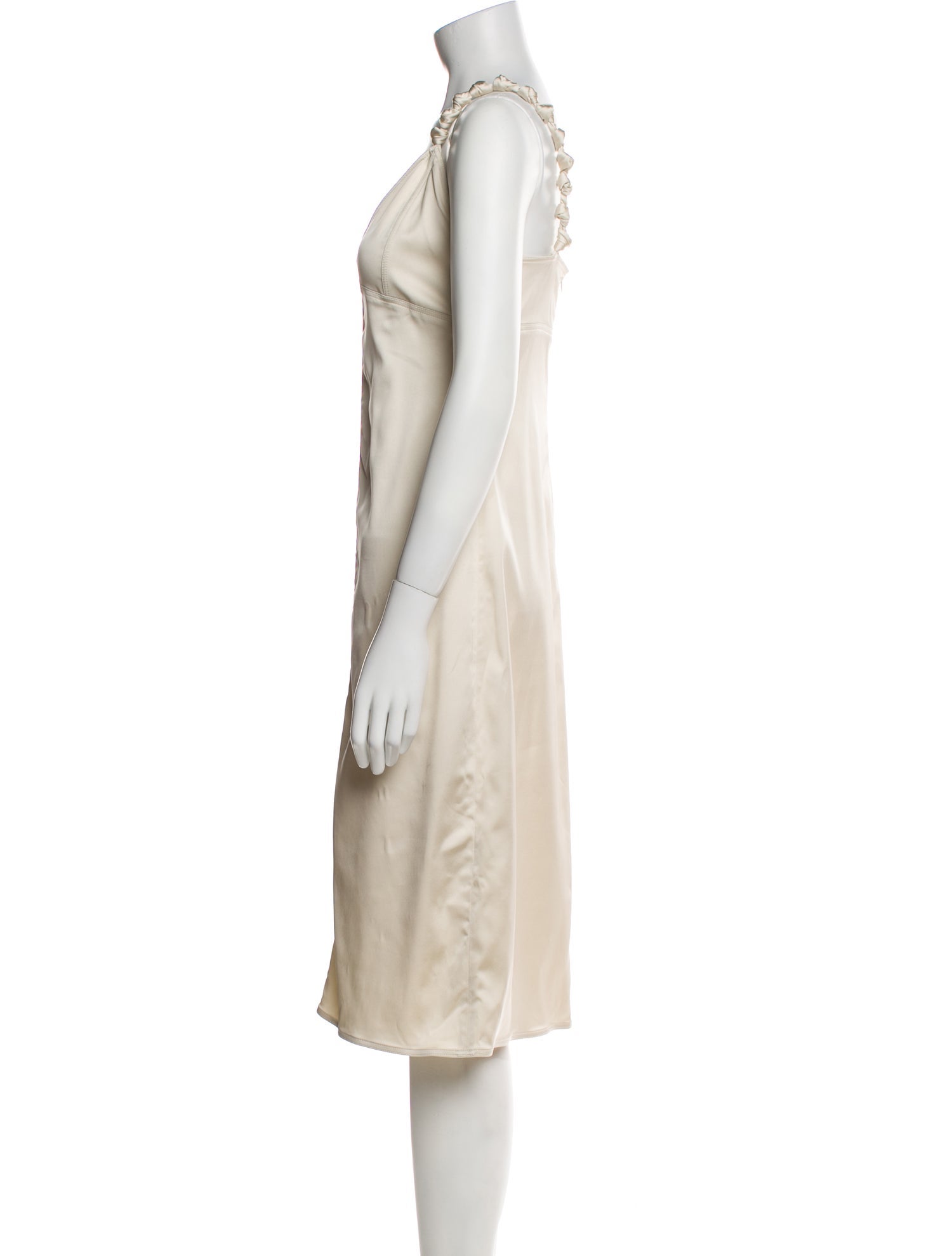 Bottega Veneta V-Neck Midi Length Dress