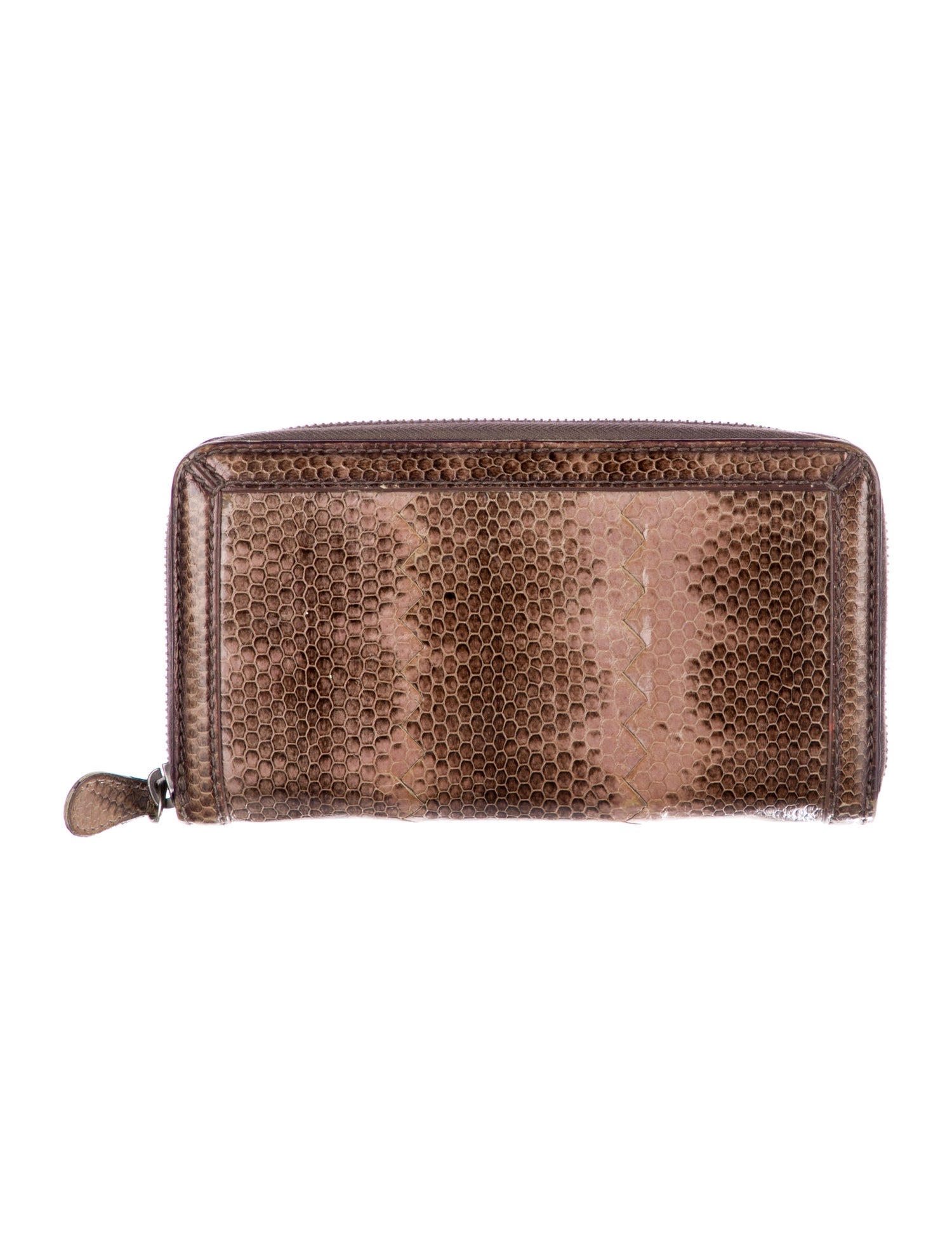 Bottega Veneta Vintage Python Continental Wallet