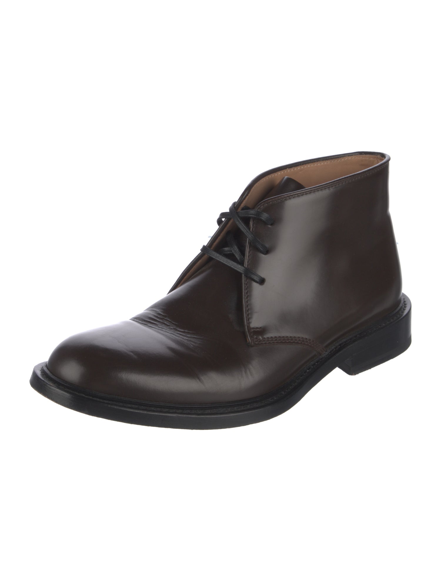 Bottega Veneta Leather Lace-Up Boots