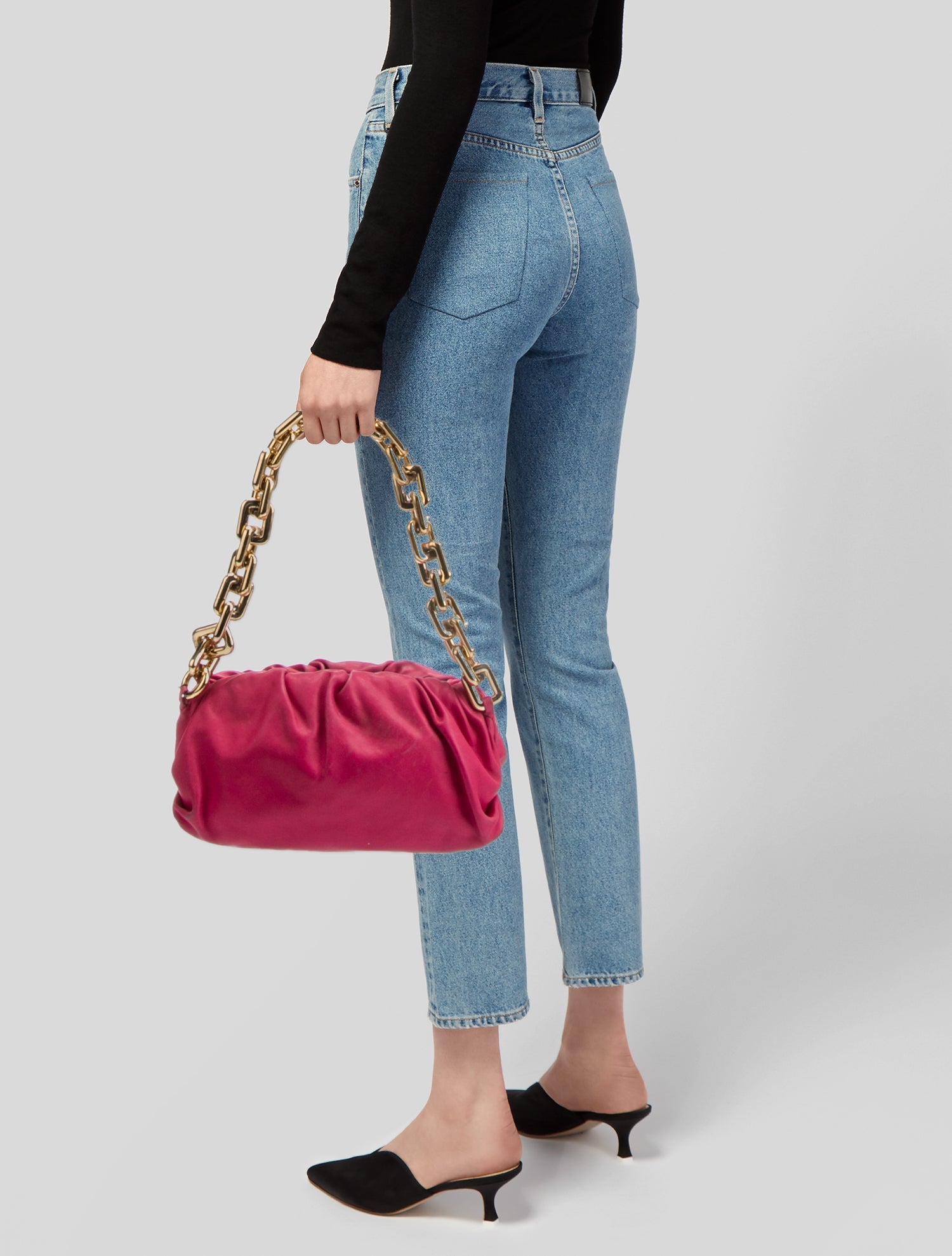 Bottega Veneta Chain-Link Chain Pouch