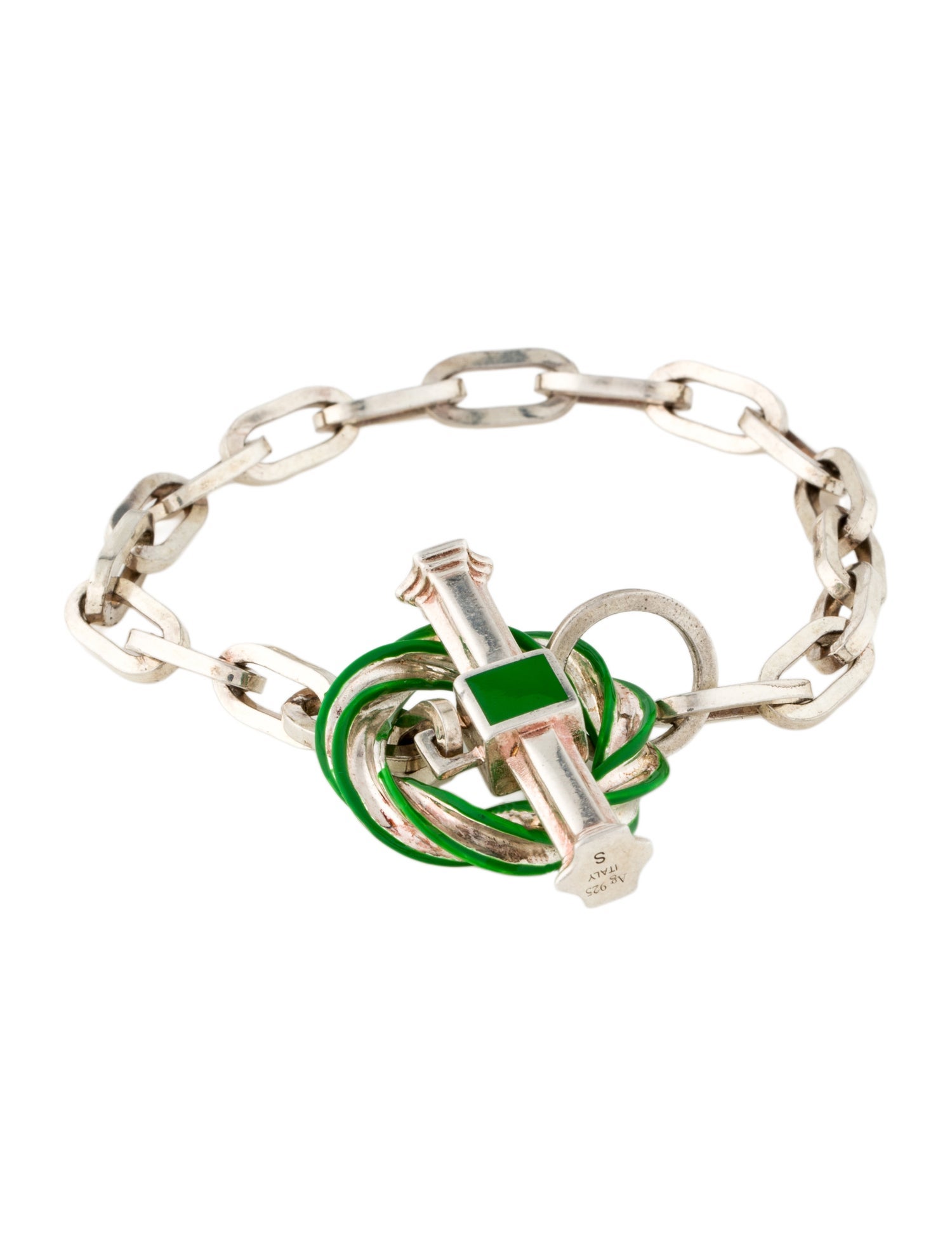Bottega Veneta Enamel Link Bracelet