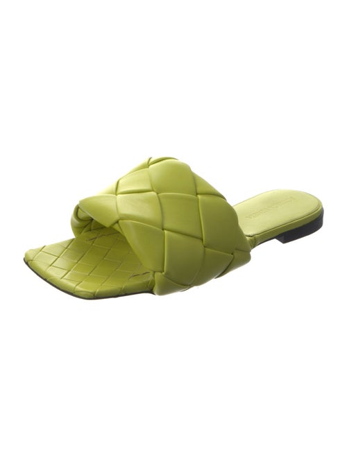 Bottega Veneta Intrecciato Weave Leather Slides