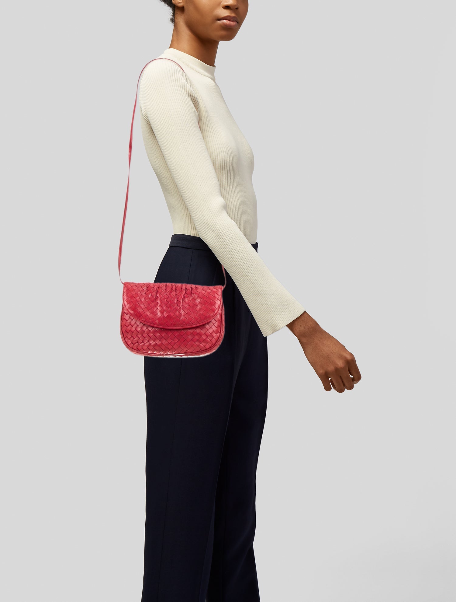 Bottega Veneta Intrecciato Crossbody Bag Vintage