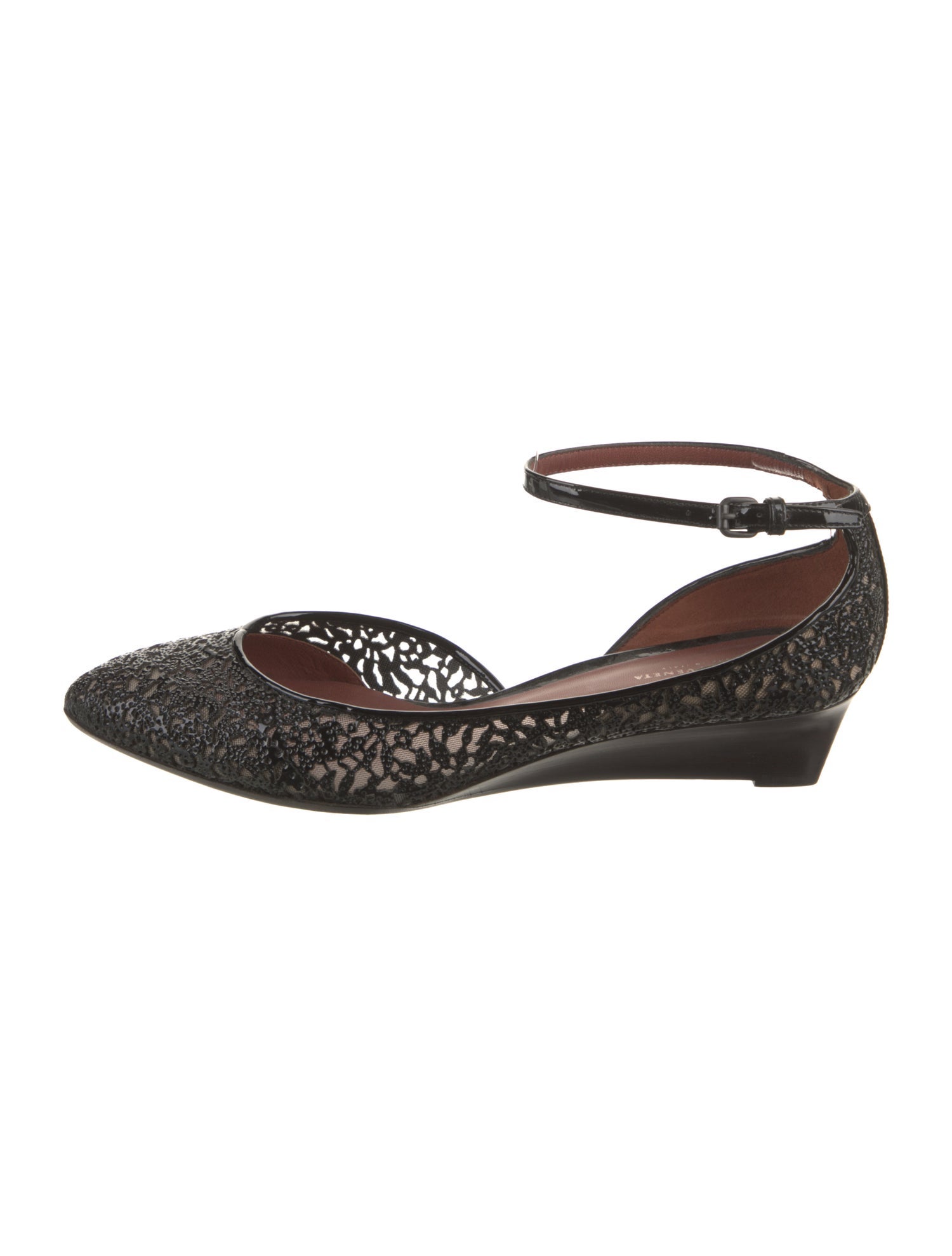 Bottega Veneta Patent Leather Lace Pattern