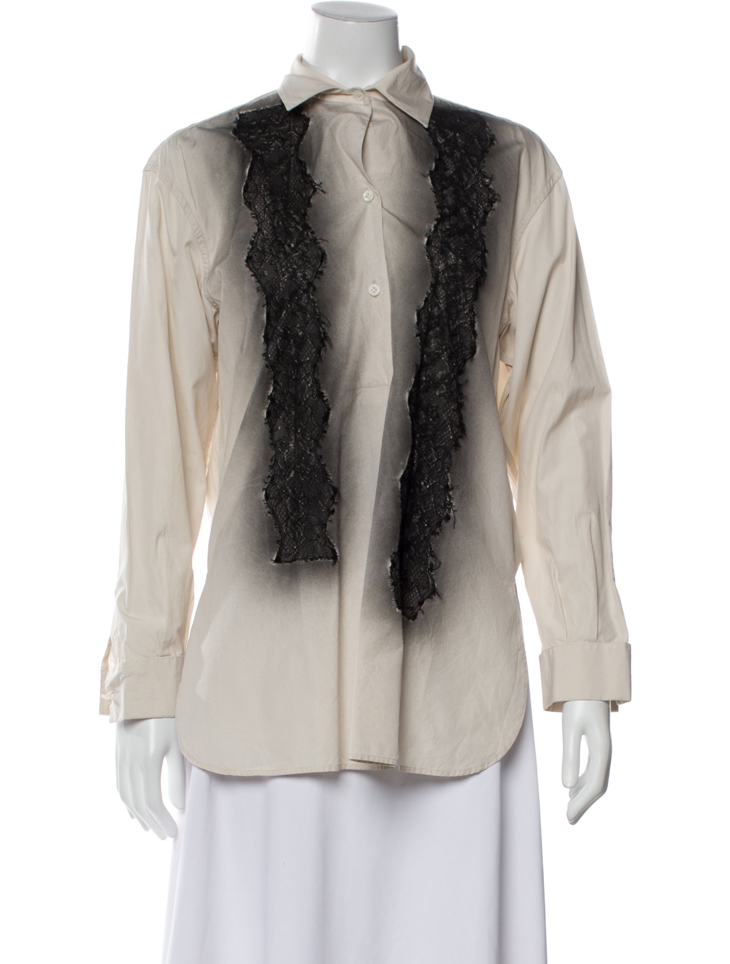 Bottega Veneta Long Sleeve Button-Up Top