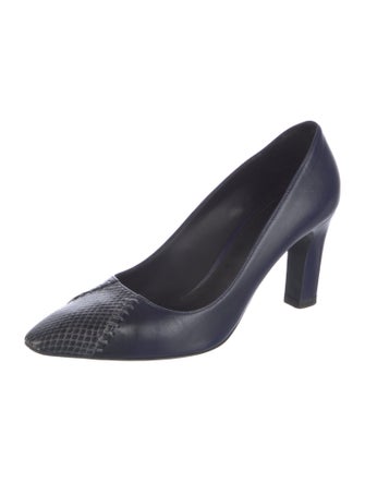 Bottega Veneta Intrecciato Weave Leather Pumps