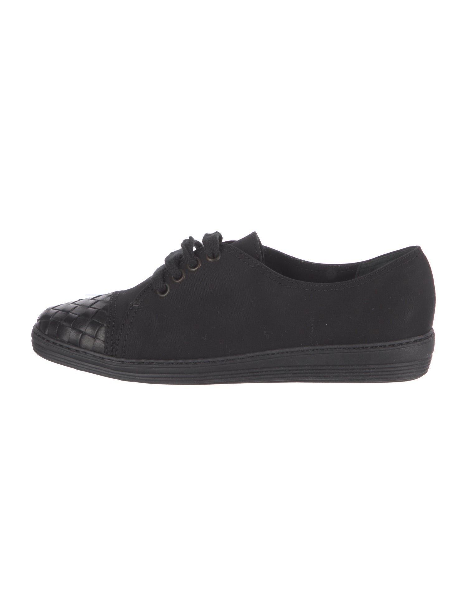 Bottega Veneta Intrecciato Weave Canvas Sneakers