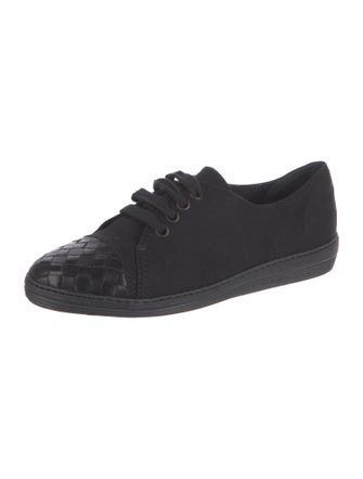 Bottega Veneta Intrecciato Weave Canvas Sneakers