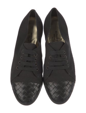 Bottega Veneta Intrecciato Weave Canvas Sneakers