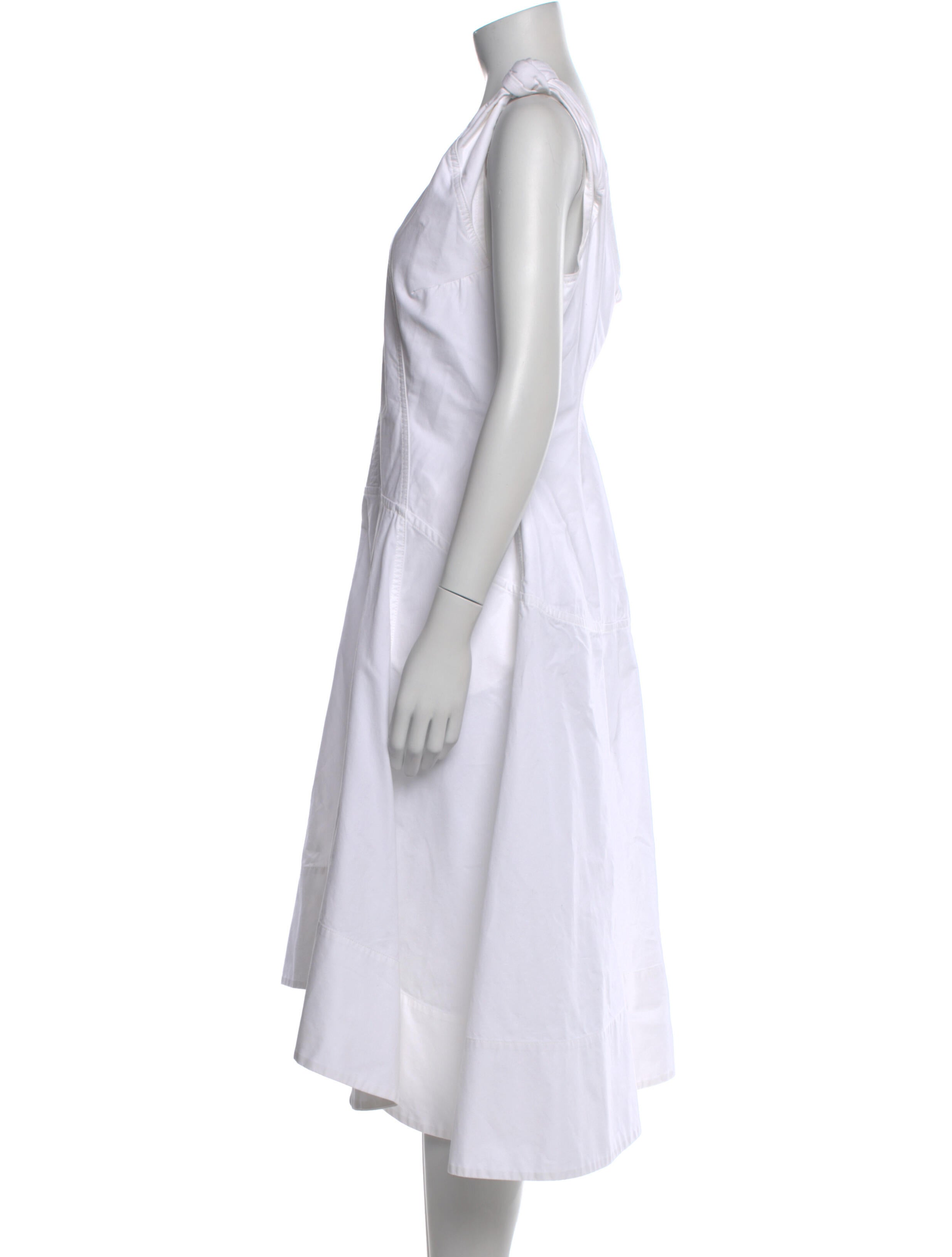 Bottega Veneta V-Neck Midi Length Dress