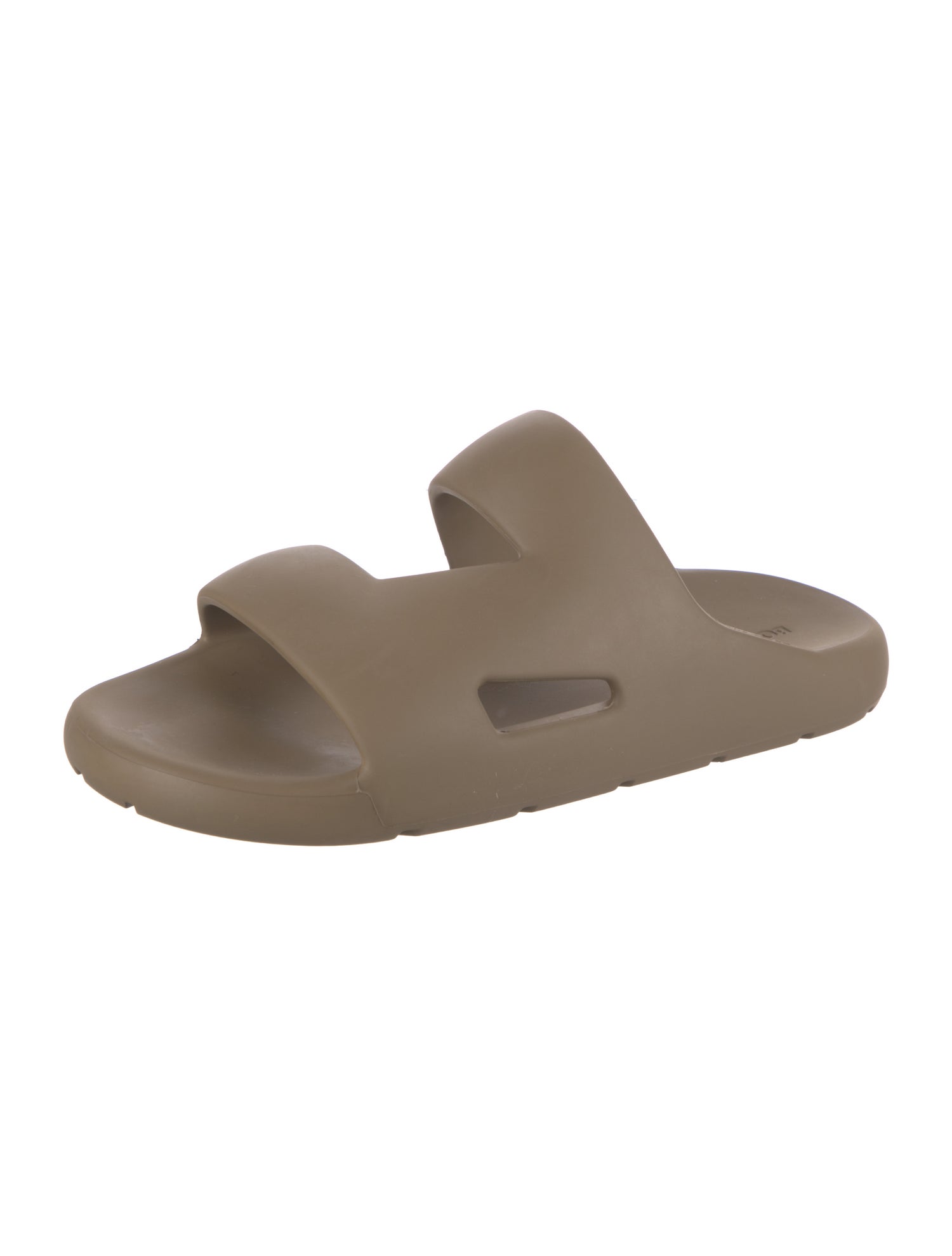 Bottega Veneta Rubber Cutout Accent Slides