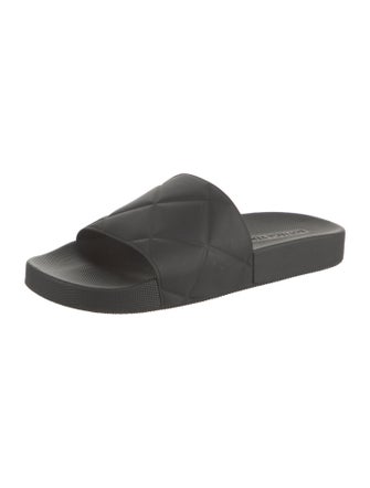 Bottega Veneta Quilted Pattern Rubber Slides