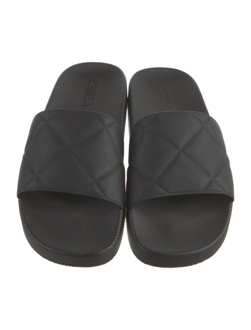 Bottega Veneta Quilted Pattern Rubber Slides