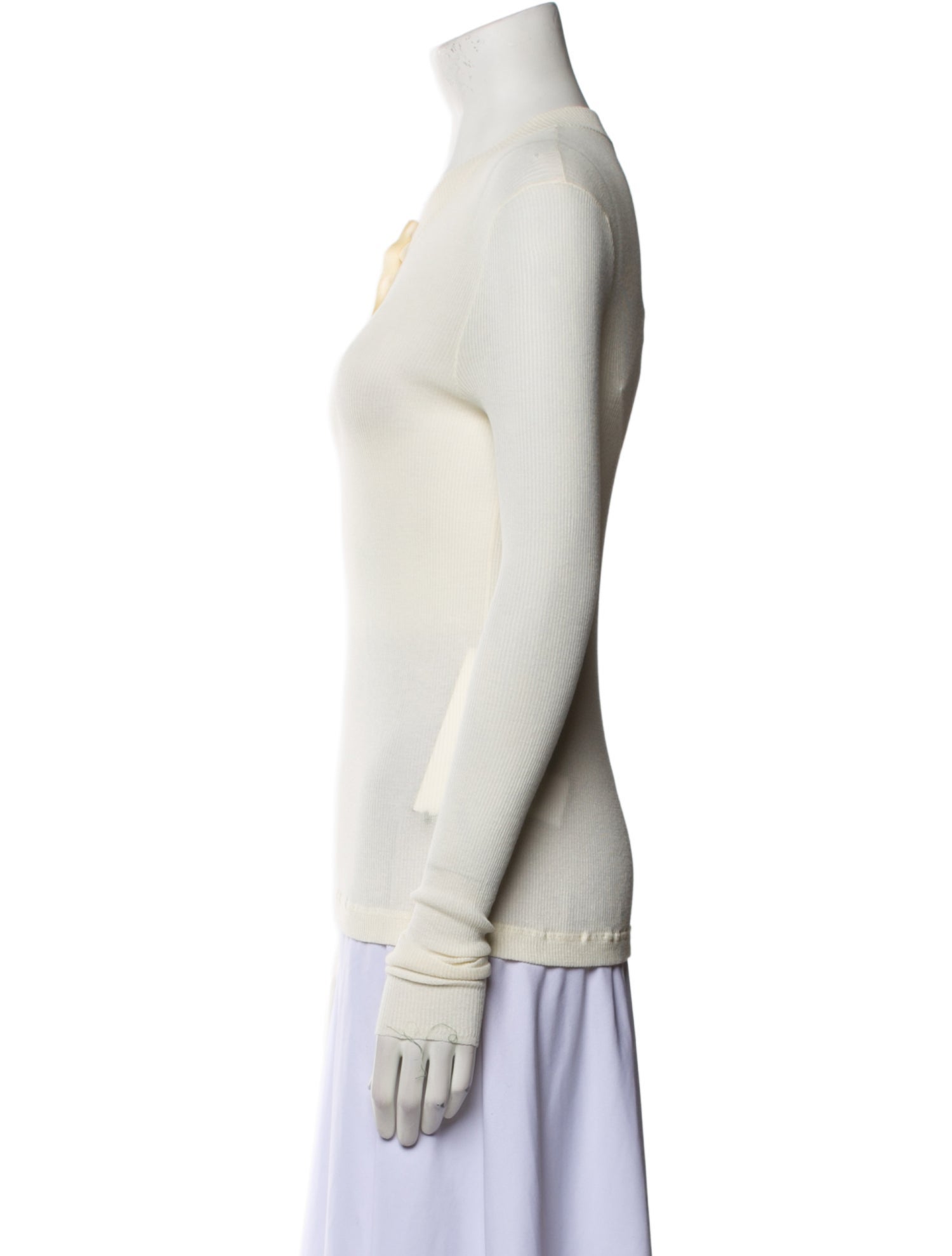 Bottega Veneta V-Neck Long Sleeve Top w/ Tags