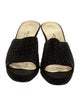 Bottega Veneta Intrecciato Weave Satin Slides