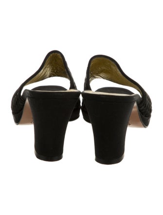 Bottega Veneta Intrecciato Weave Satin Slides