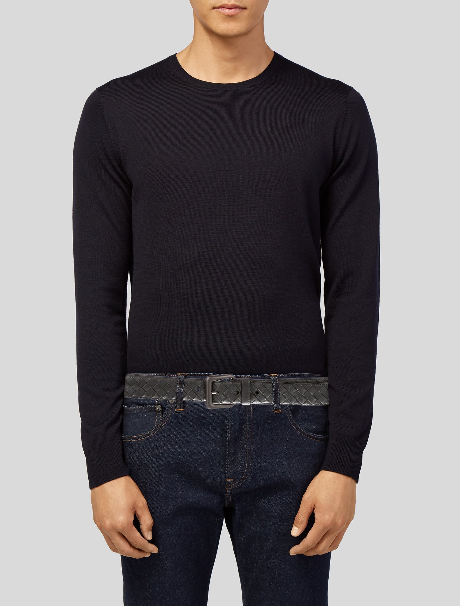 Bottega Veneta Intrecciato Weave Leather Waist Belt