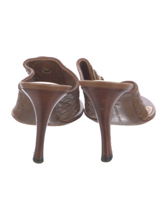 Bottega Veneta Intrecciato Weave Leather Slides