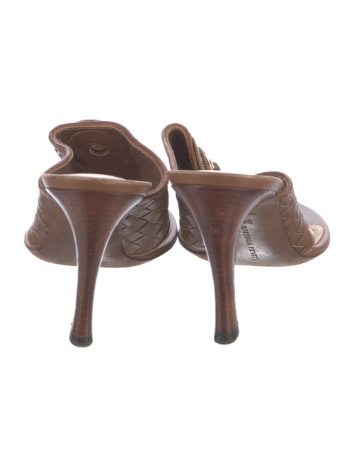 Bottega Veneta Intrecciato Weave Leather Slides