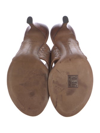 Bottega Veneta Intrecciato Weave Leather Slides