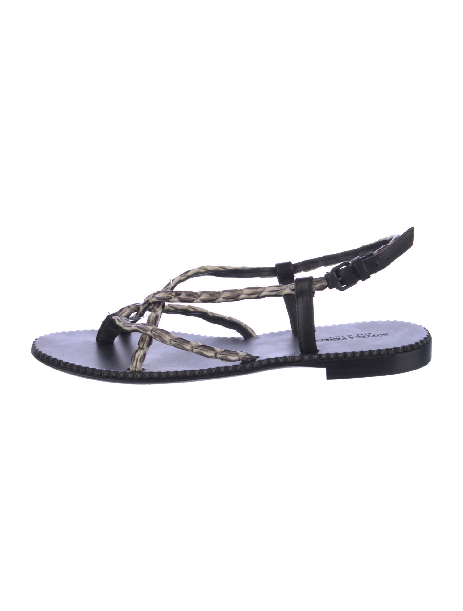 Bottega Veneta Leather Gladiator Sandals