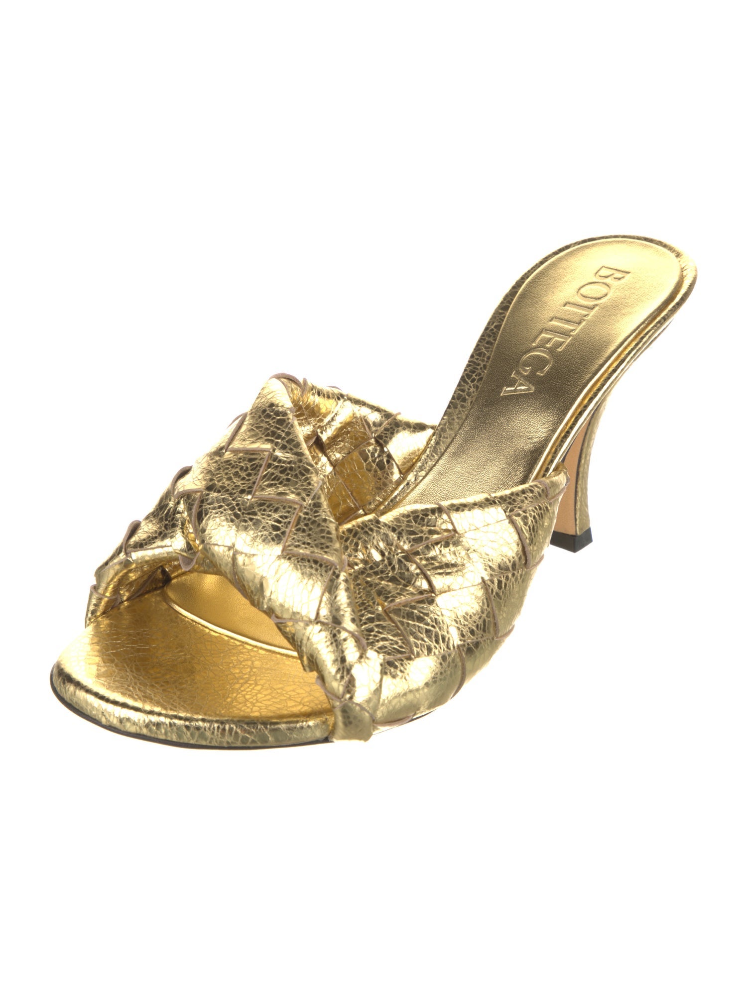 Bottega Veneta Leather Slides