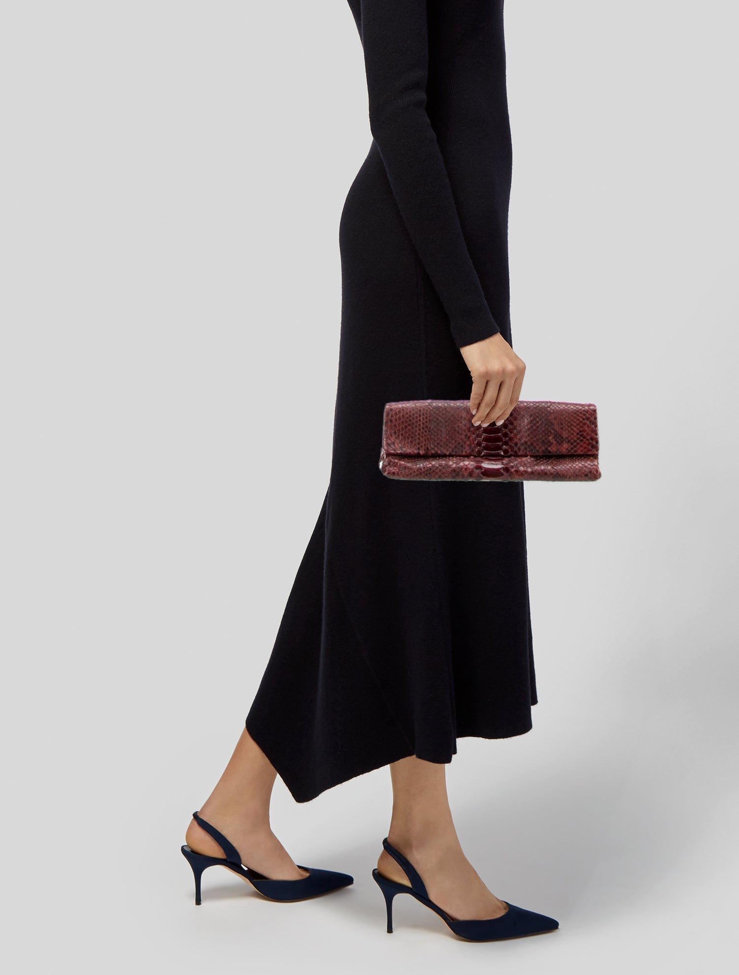Bottega Veneta Snakeskin Clutch