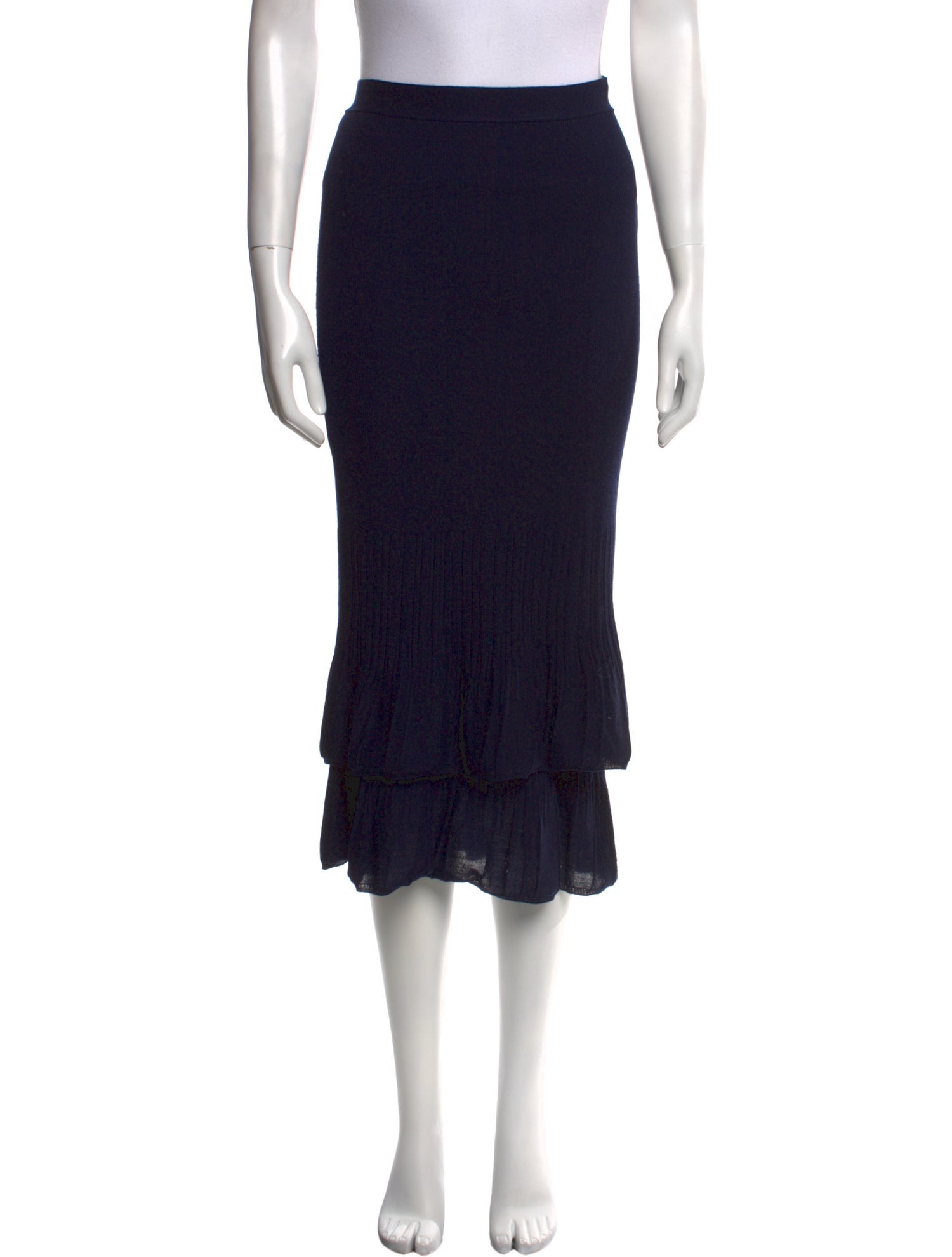 Bottega Veneta Wool Midi Length Skirt