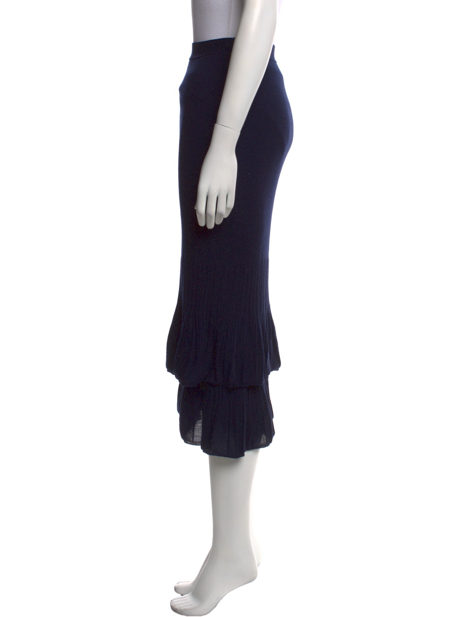 Bottega Veneta Wool Midi Length Skirt