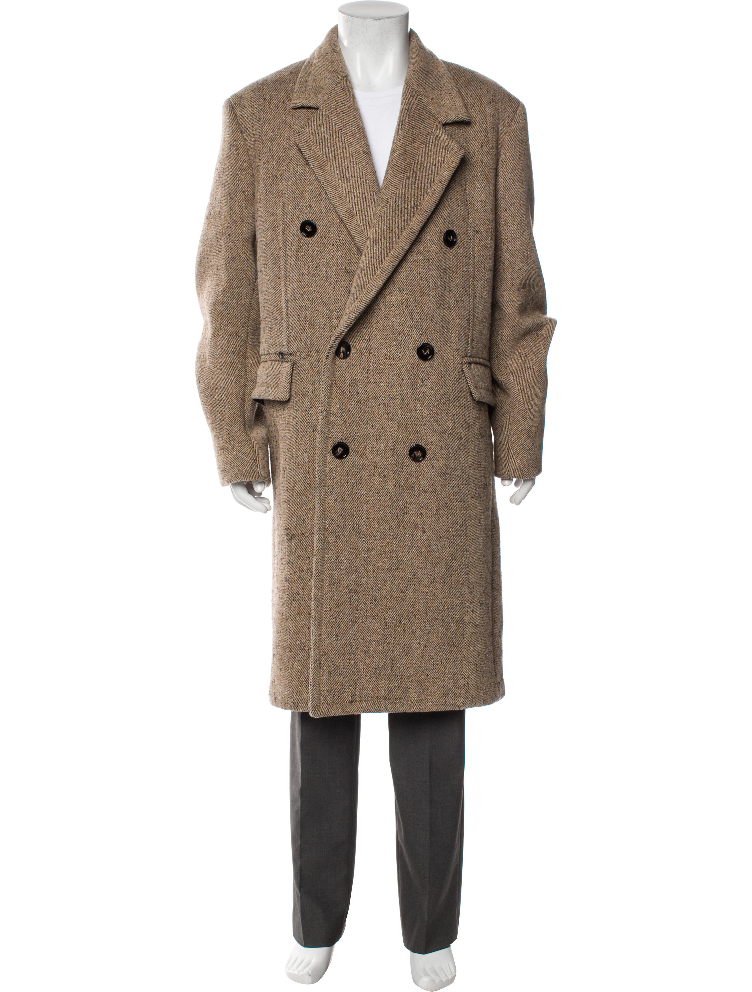 Drew House Graphic Print Puffer Coat - Blue Outerwear