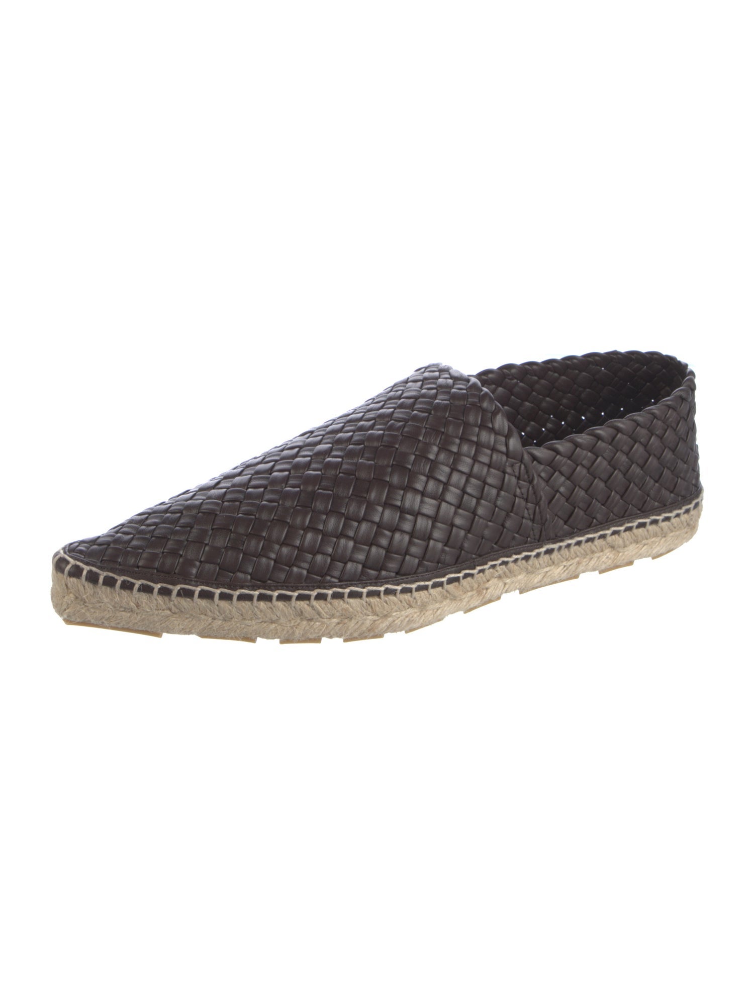 Bottega Veneta Intrecciato Weave Leather Espadrilles