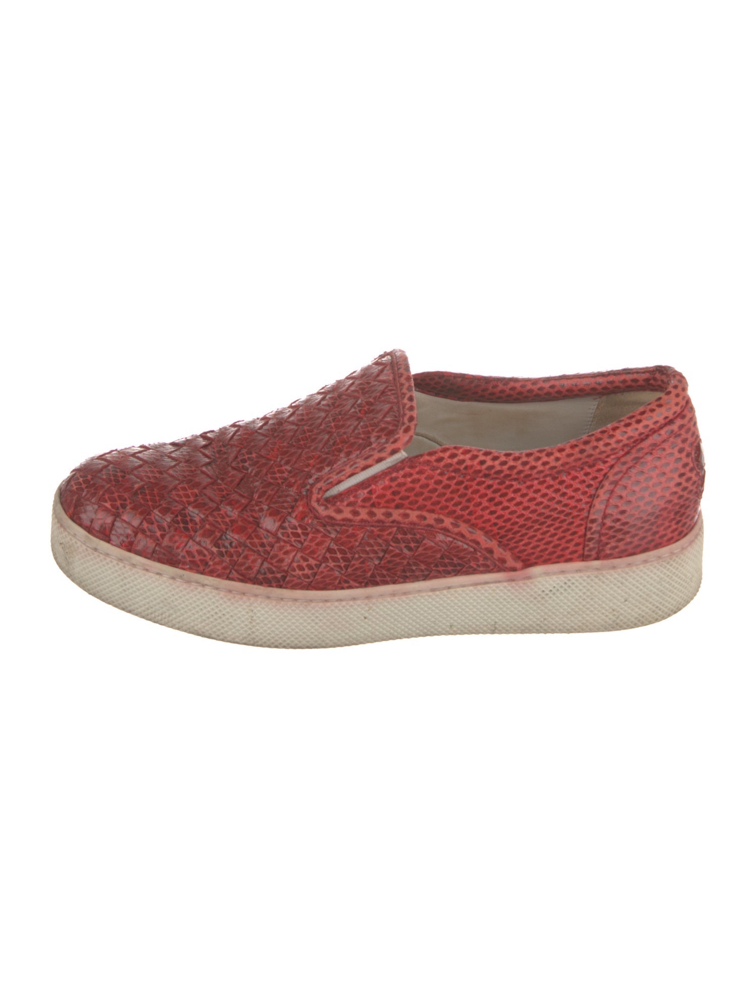 Bottega Veneta Intrecciato Weave Leather Sneakers